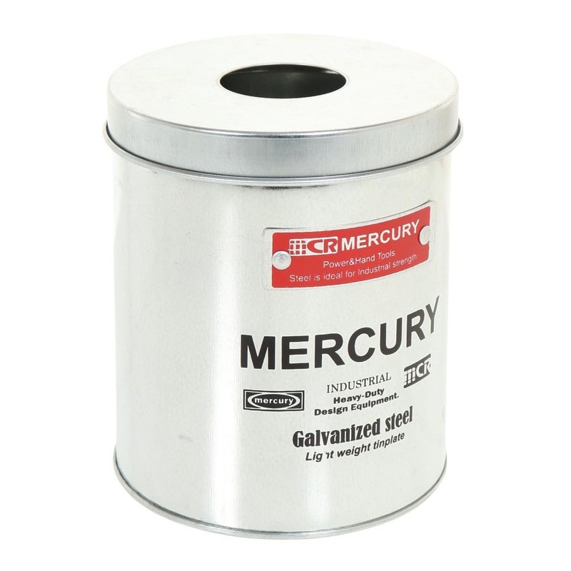 Keystone Mercury ME053936 Tin Sanitary Paper Holder, Galva, Φ4.4 x