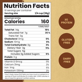 Paleonola Pina Colada Grain Free Granola, 10 Oz Resealable Bag (Pack of 1) - Grainless Paleo Granola Blended with Dried Coconut, Nuts, Seeds & Pineapples - Low Carb Gluten & Dairy Free, Non-GMO Snack