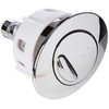 VeeBath Replacement Dual Double Flush Oval Push Button for Ideal