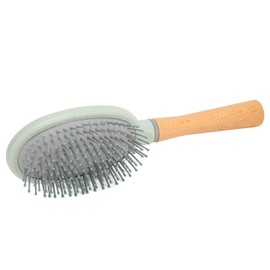 Paddle Hair Brush, Detangling Hair Brush Wooden Handle Ergonomic ABS Rubber Styling Tool for Home Travel