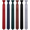 6 Pieces Men's Clip on Ties Solid Color Clip on