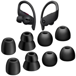 Replacement Eartips Compatible with Powerbeats Pro Wireless Earphone Headphones Soft Silicone Earbuds Tips Buds Set