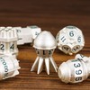 Cusdie 7-Die Creative Metal Dice Set DND Dice Set for