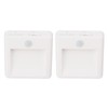 2 Pcs Plug in Night Light Mini Motion Sensor Night
