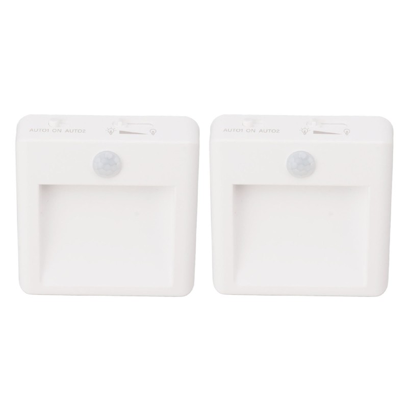 2 Pcs Plug in Night Light Mini Motion Sensor Night