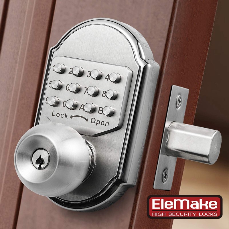 MegaFlint Keyless Entry Keypad Deadbolt Door Lock 304 Stainless Steel