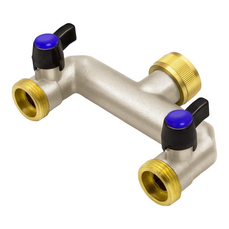 VARIOSAN 2-Way Water Distributor 16584, 3/4 Inch, Brass, 2 Ball