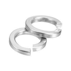 sourcing map 30 Pcs Spring Lock Washer, M10 Split Lock Washer Assortment 304 Stainless Steel Lock Washers for Screws Bolts Nuts, Silver