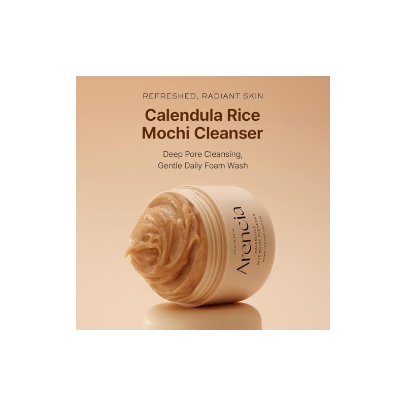Arencia Calendula Rice Mochi Fresh Cleanser - Moisturizing, Brightening &