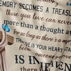 Amonee-YL Sympathy Gifts for Loss of Loved One, Bereavement Gifts, Memorial Gifts Sympathy Blanket 50"X60", in Memory of Loved One Gifts, Condolences Gift for Loss, Grieving Gifts, Remembrance Gifts
