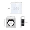 LIAONFOY WiFi Touch Roller Shutter Switch WiFi Blind Switch Sensor