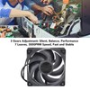 120mm Case Fan, 4pin PWM Silent Computer Fan, 3000RPM Double