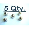 Schrader Automotive 5 Xtra Seal Brass Metal Chrome Valve Caps