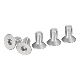 DTGN M8-1.25 x 16mm Flat Head Socket Cap Screws, 25 Pack 304 Stainless Steel Hex Socket Flat Head Screws, Full Thread, Countersunk Bolts