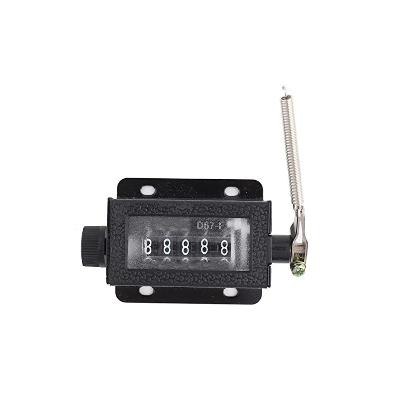 Chazcool 5 Digit Tally Counter, 0-99999 Resettable Manual Hand Mechanical
