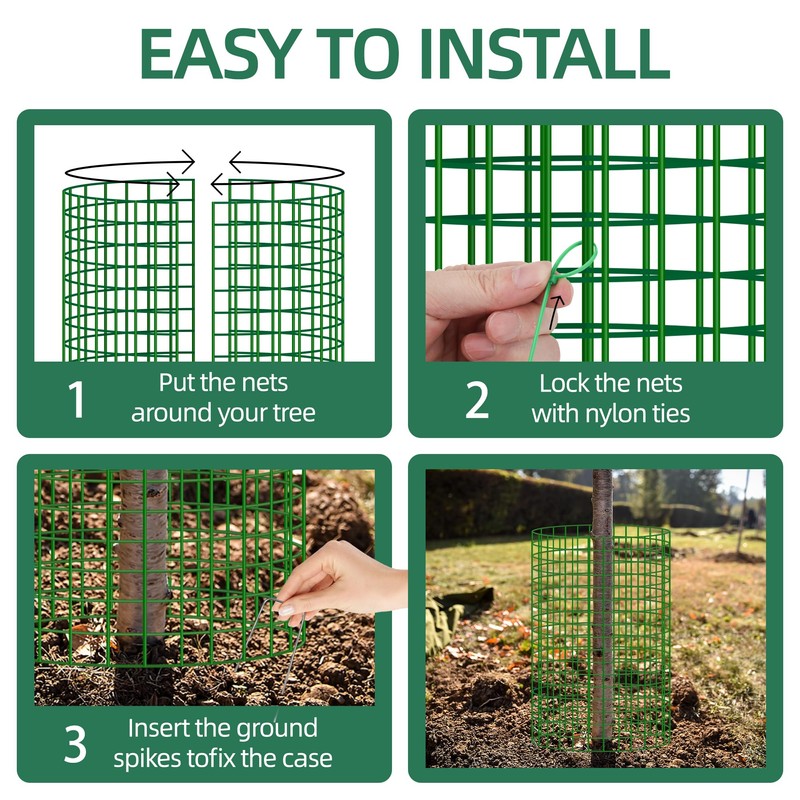 UCandy 6 Pack Plant Protector from Animals,17'' x 13'' Metal