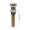Pop Up Sink Drain Copper Sink Drain Stopper Vessel Vintage