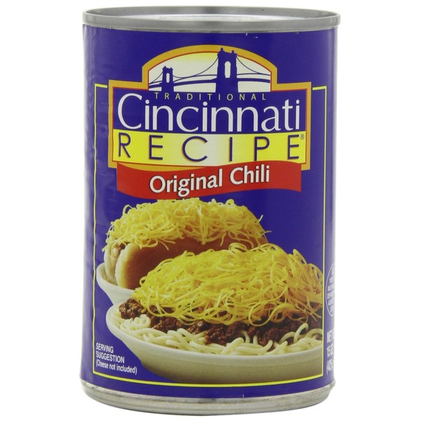 Cincinnati Recipe Chili with Meat, 15-Ounce (Pack of 6)