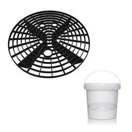 SHMZK Car Wash Bucket Inserts, Auto Detail Dirt Gaurd Bucket Filter Helps Remove Dirt Debris, Dirt Guard Insert Wash Filter Fits 12 Inch Diameter Bucket or 3-5 Gallon Bucket (Black)