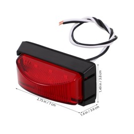 Kisangel High Visibility LED Trailer Marker Light for and Fire Truck Durable Front and Rear Signal Lamp Easy Installation Side Indicator for Enhanced Vehicle Safety