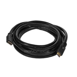 HDMI to HDMI CL2 Rated M-F Extension Cable (24AWG) - 10ft (Gold Plated Connectors)