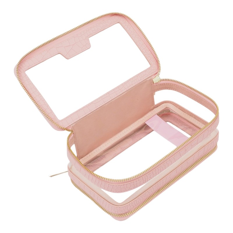 Makeup Bag Double Layer Cosmetic Bag Beauty Bag - Portable