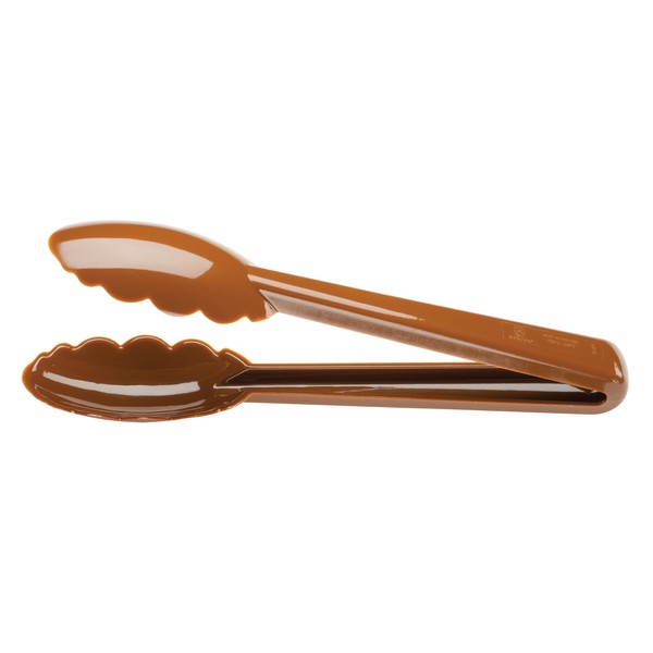 Mercer Culinary Hell's Tools Hi-Heat Utility Tongs, 9.5 Inch, Brown