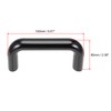 sourcing map Plastic Pulls Handle 120mm Hole Centers Black for
