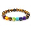 2 pcs Natural Tiger Eye Stone Bracelet Yoga Men and