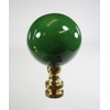 Hunter Green Ceramic Ball Finial 2.25" h