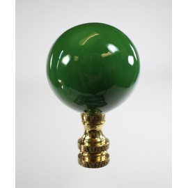 Hunter Green Ceramic Ball Finial 2.25" h