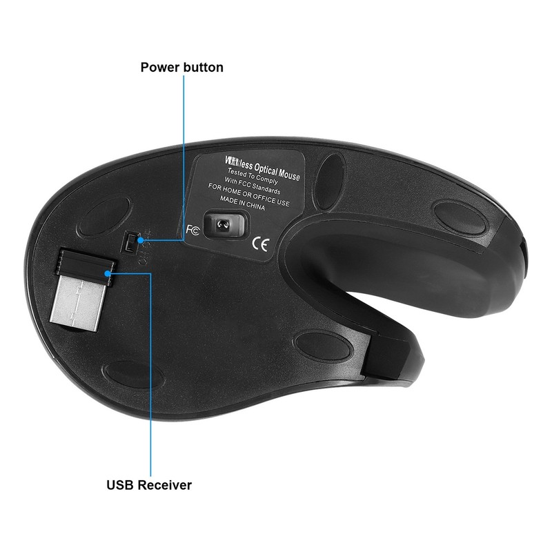 2.4G wireless vertical mouse ergonomics vertical mouse office game mouse