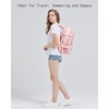LUCKGLOW Travel Backpack for Women, Pink, Carry on Backpack, Laptop
