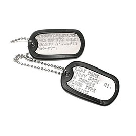 Dog Tag w/Chain (Set of 2) - Stainless Steel