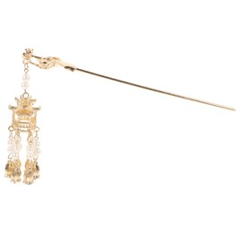 Beavorty 2pcs Chinese Hair Stick Pearls Tassels Hair Bun Holder Styling Tool for Women Traditional Decor for Occasion