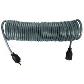 Philatron Flexy Coiled Extension Cord 16 Gauge 13 Amps - Extends From 20 In. To 45 Ft.