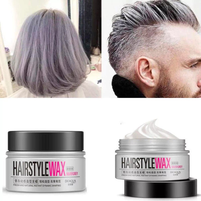 Veraly Cera Cabello Peinar Plata Hairstyle Wax Silver Gris Bioaqua