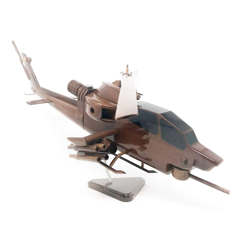 AH1 Cobra Helicopter Wood Model