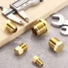 sourcing map 4Pcs 3/4" Tube OD Brass Seal Plug, 1-1/16"