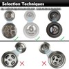 White Kitchen Sink Drain Basket Strainer Stopper Replacement for Polymer