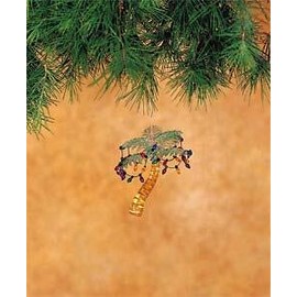 C&F Home Palm Tree with Christmas Lights Beach Coastal Christmas Xmas Ornamen...