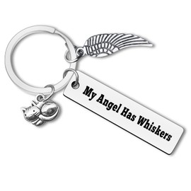 Pet Memorial Gifts Cat Memorial Keyring Sympathy Gift for Loss of Cat Pet Loss Keychain Gift In Memory of Cat Pet Condolence Gift Remembrance Gifts for Cat Owners Pet Lovers Family Friends Keyring