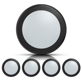 ECOELER 6inch LED Disk Light, Dimmable LED Flush Mount Ceiling Light, 16.5W,1000Lm, 3000K Warm White, Black Aluminum Trim, ETL & FCC Listed, 4 Pack