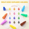 JUPITEARTH 12 Colors Crayons for Toddlers, Non-Toxic Washable Rocket Crayons,