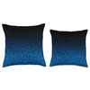 Computer Circuit Board Sci-fi Gamer Gaming Pattern Blue Throw Pillow