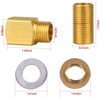 COOLWEST Faucet Installation Kit Connector Set for Stainless Steel Commercial