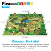 PicassoTiles Dinosaur Play Mat Toys 32pc Dino Playset STEM Activity