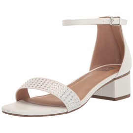 DV Dolce Vita womens Glamour Heeled Sandal, White, 5 Big Kid US