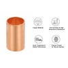 PATIKIL 1/4" Copper Coupling Fittings with Sweat Ends, 5 Pcs