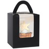 Gcardist Black Cupcake Boxes Single Cupcake Holder Disposable 25 Pieces